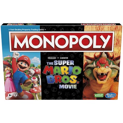 Monopoly The Super Mario Bros. Movie Edition Kids Board Game | Family ...