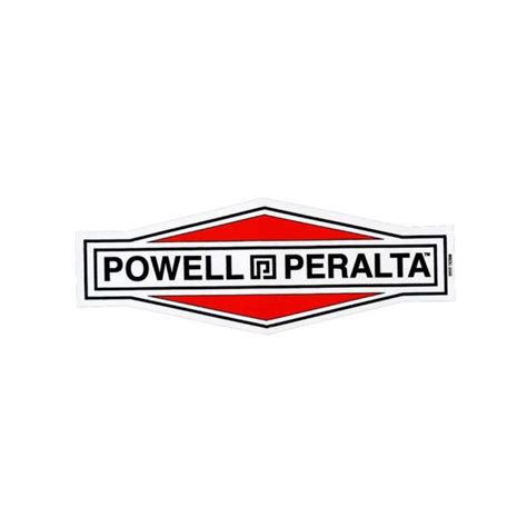 Powell Peralta Logo Skateboard Sticker 5.25" x 2" - Longboarder