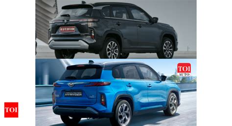 Maruti Suzuki Grand Vitara Hybrid vs Toyota Urban Cruiser Hyryder ...