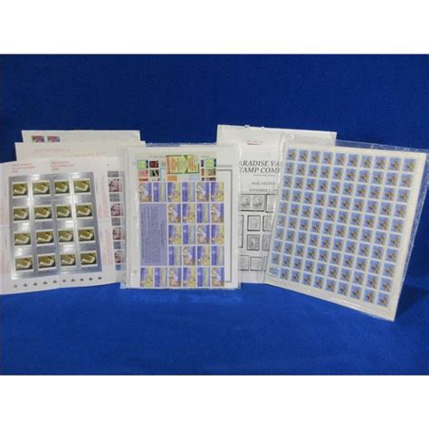 7 Sheets of Collector Stamps and Stamp Catalogue