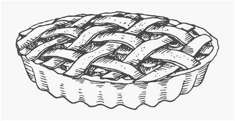 Pie Drawing Black And White, HD Png Download , Transparent Png Image ...