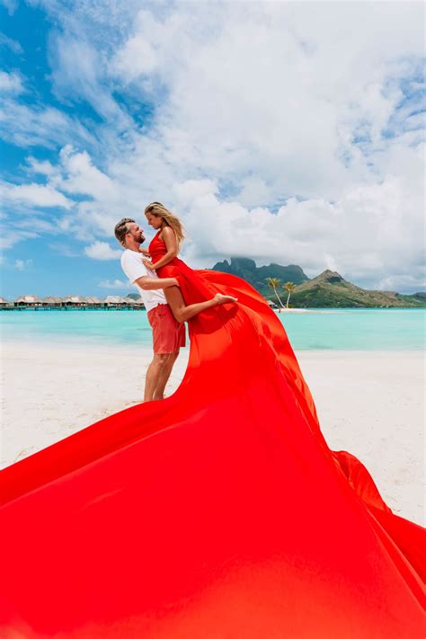 Red Dress - Bora Bora Dress - Bora Bora Photographer