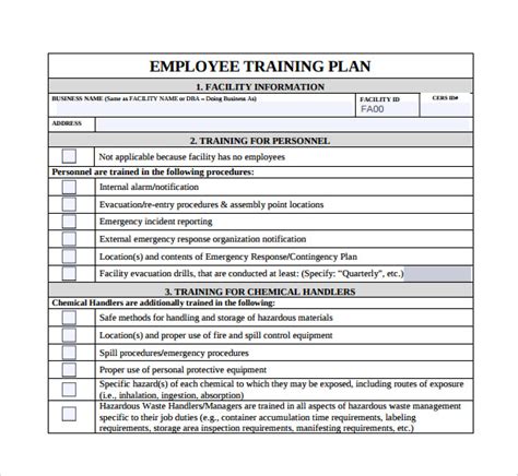 Training Plan Template - 16+ Download Free Documents in PDF, Word