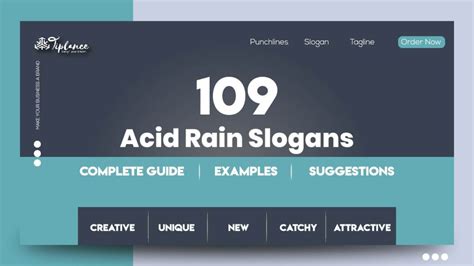 109+ Best Acid Rain Slogans Ideas & Taglines - Tiplance