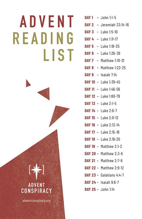 AC_AdventReadingList_FINAL | Advent readings, Reading lists, Scripture ...