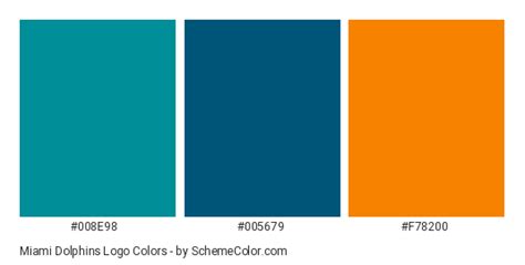 Miami Dolphins Logo Color Scheme » Brand and Logo » SchemeColor.com