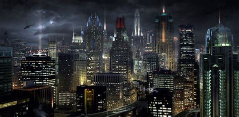 Gotham City Skyline Related Keywords & Suggestions - Gotham City ...