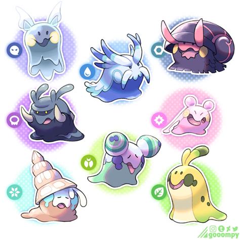 Goomy Variants by Gooompy on DeviantArt