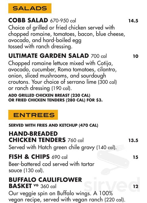 Alamo Drafthouse Cinema One Loudoun menu in Ashburn, Virginia, USA