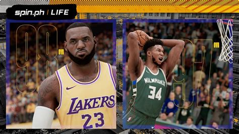 LeBron ahead of Giannis in latest NBA 2K21 ratings