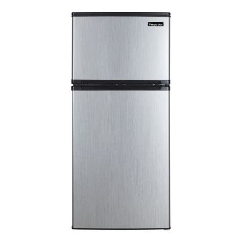 Magic Chef 4.3 cu. ft. Mini Refrigerator in Stainless Look-HVDR430SE ...