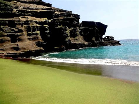 Green Sand Beach - HOLE STORIES | Green sand beach, Hawaii beaches ...