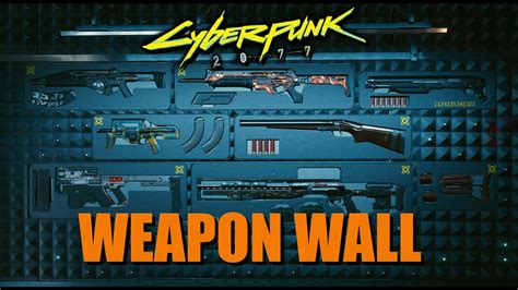 Cyberpunk 2077 - APARTMENT WEAPON WALL / DISPLAY - YouTube