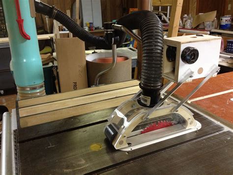 Tablesaw dust collection, table top | Table saw dust collection diy ...