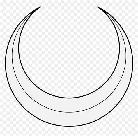 Crescent Moon Outline Clipart