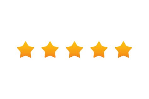 5 star rating review, star png transparent 9663133 PNG