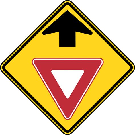 Yield Ahead, Color | ClipArt ETC