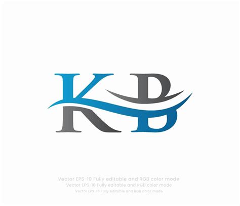 Letter K B Linked Logo 20538218 Vector Art at Vecteezy