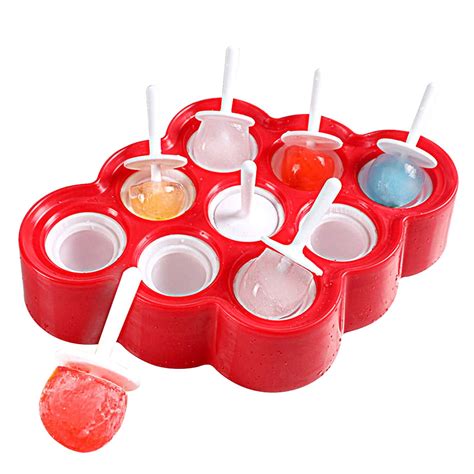 Reactionnx Ice Cream Homemade Popsicle Molds Set, 6 Ice Pop Maker, BPA ...