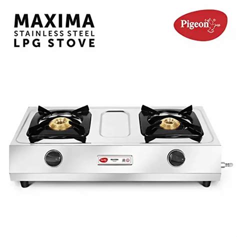 Pigeon Maxima Stainless Steel Gas Stove at Rs 1695/piece | Pigeon Gas ...