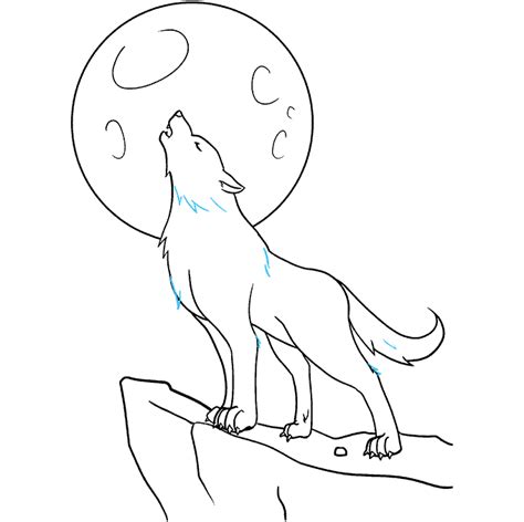 How to Draw a Wolf Howling - Really Easy Drawing Tutorial