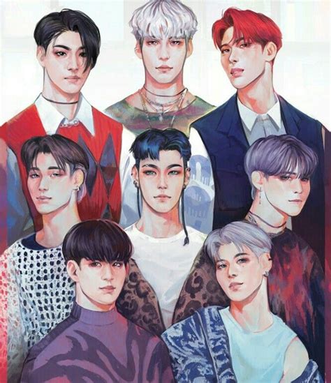 ATEEZ Paint drawing | FanArt ATEEZ | Fan art, Kpop fanart, Kpop drawings