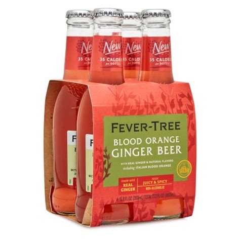 Fever-Tree Blood Orange Ginger Beer, 4 bottles / 6 fl oz - Kroger