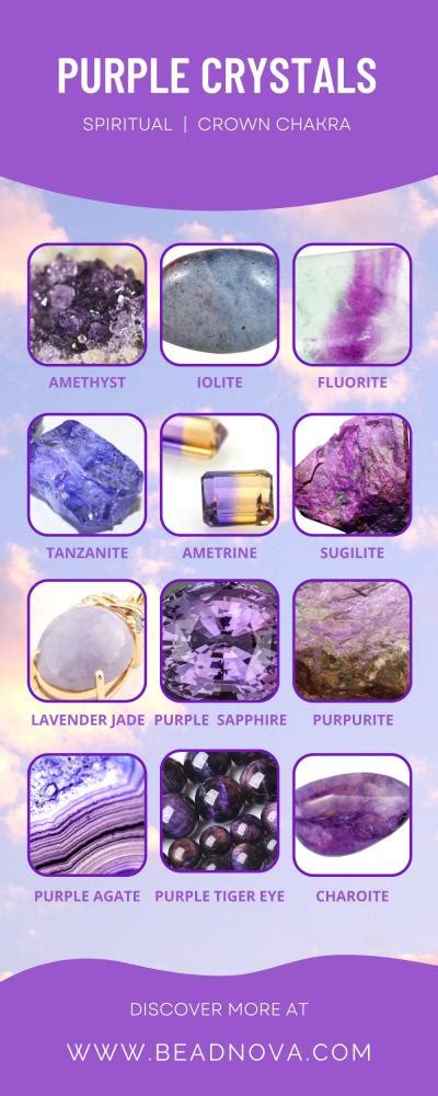 Purple Crystals List: Names, Meaning, Healing, and Uses - Beadnova