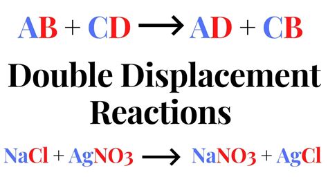 Double Displacement Reaction Equation Example