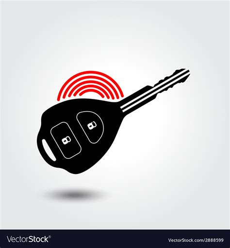 Car remote key symbol Royalty Free Vector Image