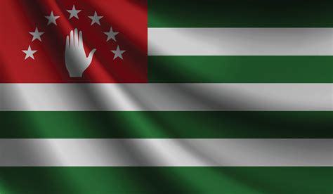 Abkhazia flag waving Background for patriotic and national design ...