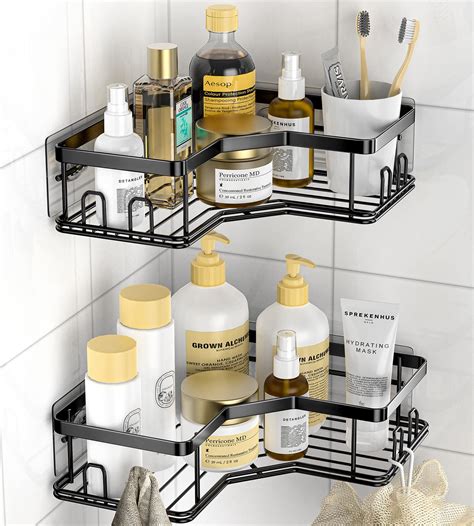 MAXIFFE Corner Shower Caddy, Shower Organizer Corner Shower Shelf with ...