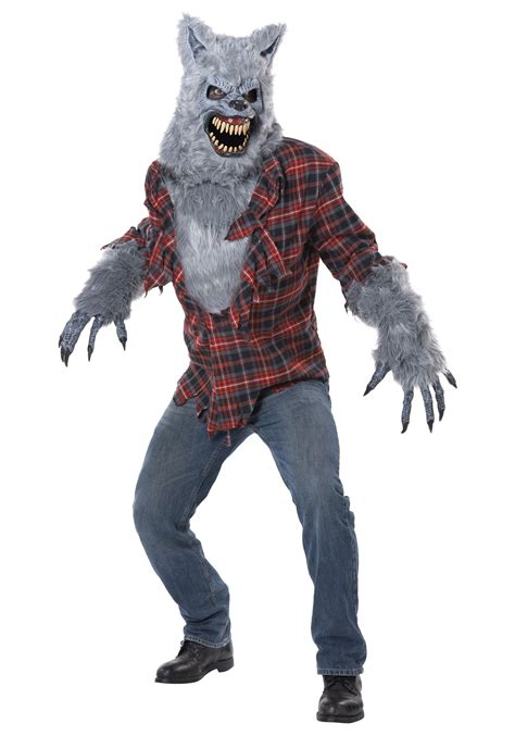 Adult Gray Lycan Werewolf Costume