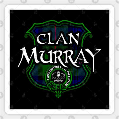 Clan Murray Surname Scottish Clan Tartan Crest Badge - Scottish Clan ...