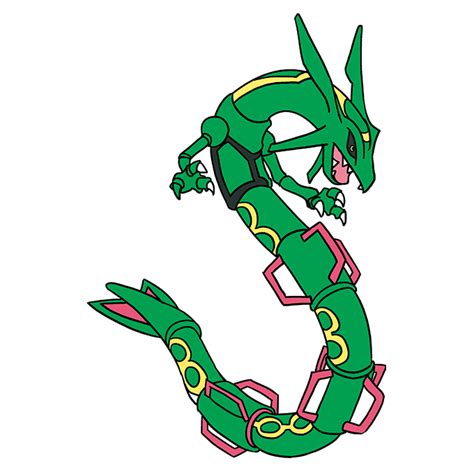 How to Draw Rayquaza Pokémon - Really Easy Drawing Tutorial