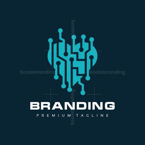 the logo for branding, which is designed to look like an abstract ...