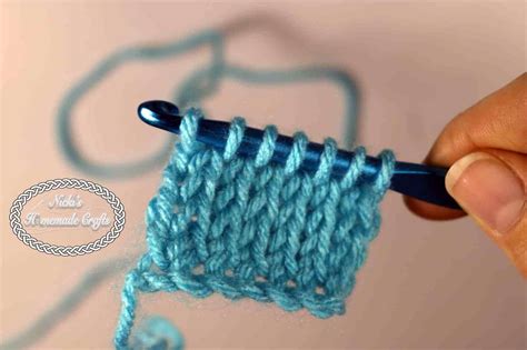 Tutorial: Tunisian KNIT Stitch - Crochet Stitch Tutorial - Nicki's ...