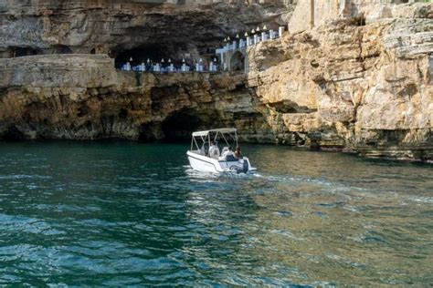 Polignano a Mare: Caves and Grottos Tour by Boat with Spritz | GetYourGuide