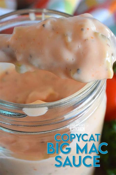 Copycat Big Mac Sauce | Recipes, Big mac sauce recipe, Mcdonald's big ...