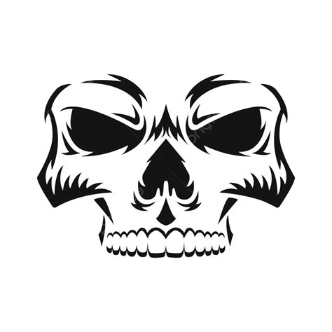 Skeleton Skull Bone Vector Art PNG, Human Skull Bone Teeth Face, Skull ...