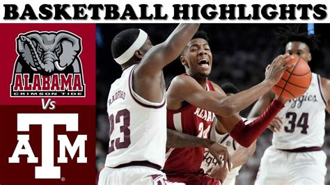 Alabama vs Texas A&M Basketball Highlights - UPSET ALERT! - YouTube