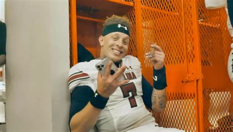 Spencer Rattler Does Joe Burrow Impression With Victory Cigar