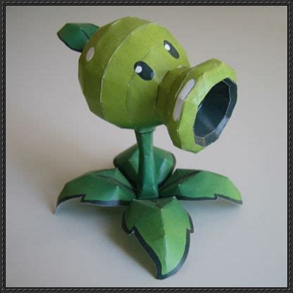 Plants vs. Zombies - Peashooter Ver.2 Free Papercraft Download ...