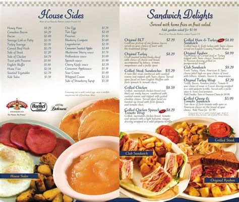 Menu at Original Pancake House restaurant, Royal Palm Beach