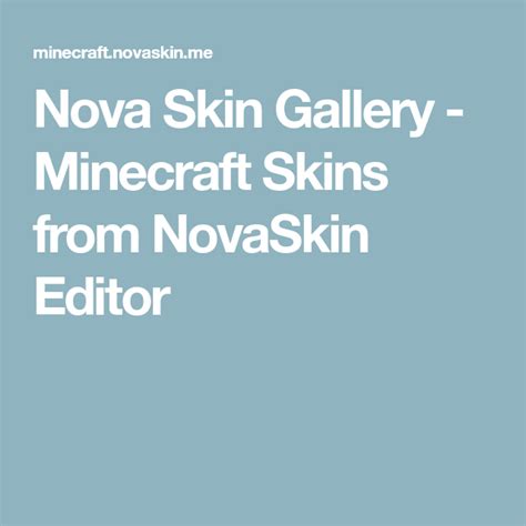 Nova Skin Gallery - Minecraft Skins from NovaSkin Editor Minecraft ...