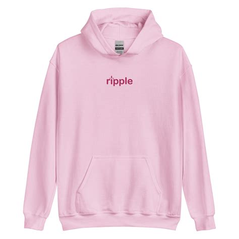 ripple Hoodie - Light Pink w/ Dark Pink Logo — ripple