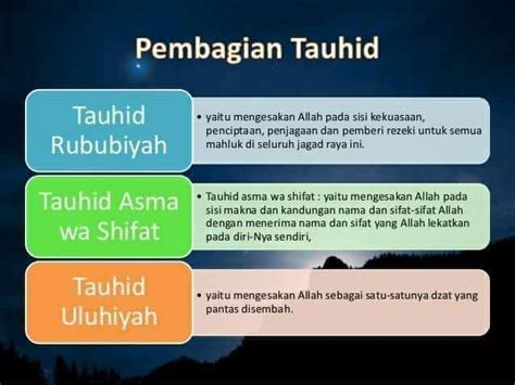 Foto Dakwah: Apakah pembagian tauhid menjadi 3 adalah trinitas dan bidah?