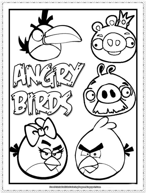 Angry Birds kids Coloring Pages | AMP Blogger design