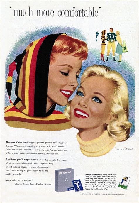 Glamorous Kotex Ads From The 1950s ~ vintage everyday