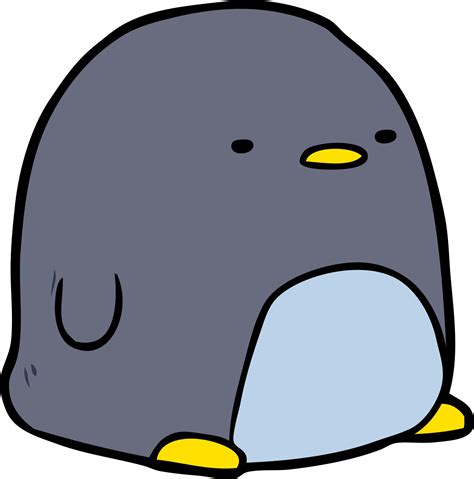 cartoon chubby penguin 14005100 Vector Art at Vecteezy